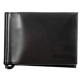    Calvin Klein čierna kožená dolárová peňaženka, pánska RFID 12 x 9 cm