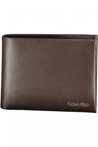  Pánska kožená peňaženka Calvin Klein hnedej farby 13 x 10 x 3 cm