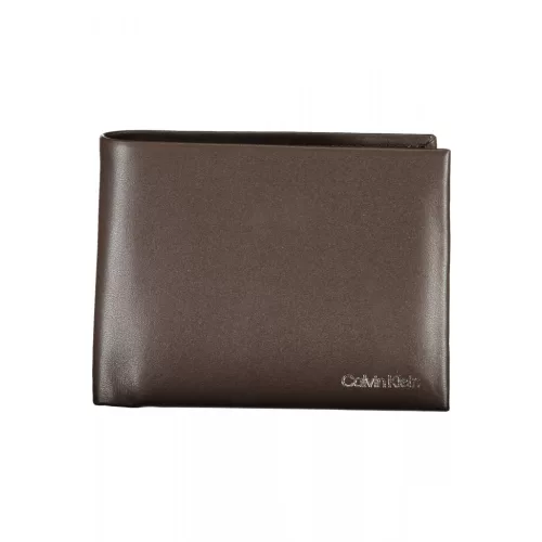  Pánska kožená peňaženka Calvin Klein hnedej farby 13 x 10 x 3 cm
