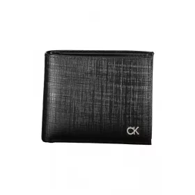    Calvin Klein čierna pánska kožená peňaženka 11 x 9 x 2 cm