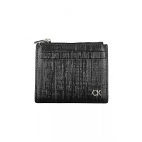    Calvin Klein čierna pánska kožená peňaženka 10 x 9 x 1 cm