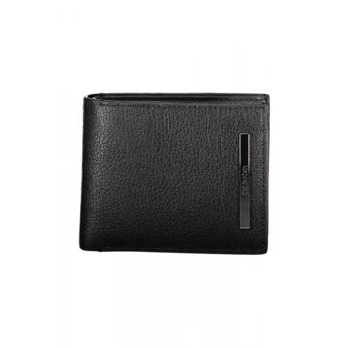  Calvin Klein čierna pánska kožená peňaženka 11 x 9 x 3 cm
