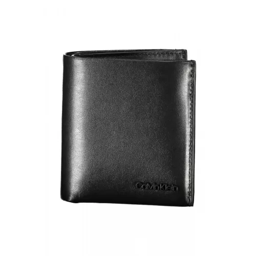  Calvin Klein čierna pánska kožená peňaženka 10 x 10 x 3 cm