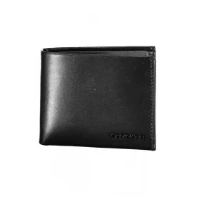    Calvin Klein čierna pánska kožená peňaženka 10 x 9 x 2 cm