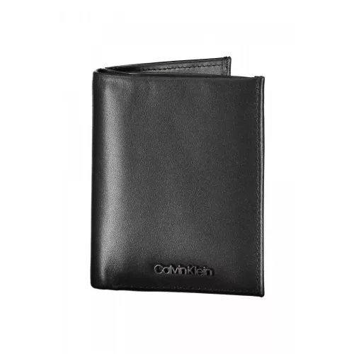  Calvin Klein čierna pánska kožená peňaženka 11 x 8 x 2 cm