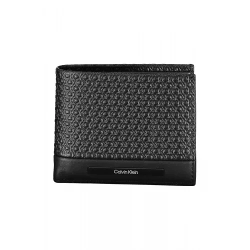  Calvin Klein čierna pánska kožená peňaženka 11 x 9 x 2 cm