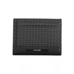   Pánska kožená peňaženka Calvin Klein čierna, puzdro na karty 12 x 9 x 1 cm