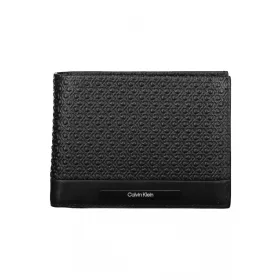    Calvin Klein čierna pánska kožená peňaženka 13 x 10 x 2 cm