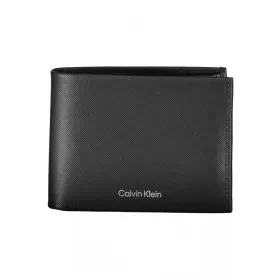    Calvin Klein čierna pánska kožená peňaženka 13 x 10 x 2 cm