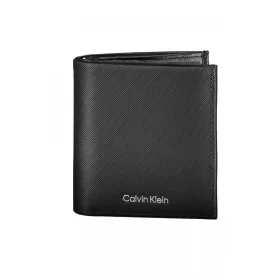    Calvin Klein čierna pánska kožená peňaženka 10 x 9 x 2 cm