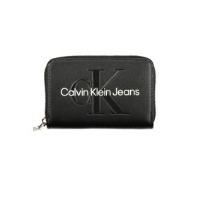   Dámska čierna kožená peňaženka Calvin Klein 11 x 2 x 7 cm