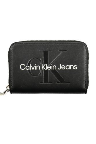  Dámska čierna kožená peňaženka Calvin Klein 11 x 2 x 7 cm