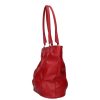  Karen Grip červená, dámska kabelka z vláknitej kože, taška cez rameno