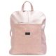  Dámsky ruksak z vláknitej kože Karen Victoire ružovej farby