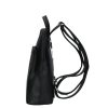  Čierny dámsky kožený batoh Karen Mariella