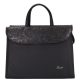  Karen Carla čierno-kvetinová dámska aktovka z vláknitej kože