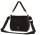  Kvetinový vzor Laura Biaggi, čierna dámska kabelka, taška cez rameno
