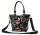  Dámska kabelka Laura Biaggi čierny kvetinový vzor, taška cez rameno