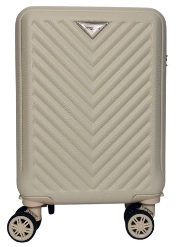  Kabínový kufor Leonardo Da Vinci tmavosivý tvrdostenný 40 cm