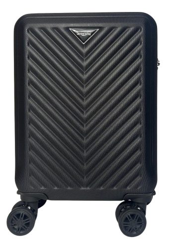  Kabínový kufor Leonardo Da Vinci tmavosivý tvrdostenný 40 cm