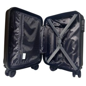    Kabínový kufor Leonardo Da Vinci tmavosivý tvrdostenný 40 cm