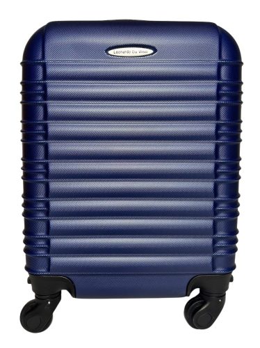  Kabínový kufor Leonardo Da Vinci tmavosivý tvrdostenný 40 cm