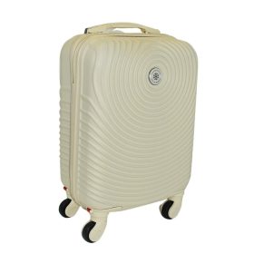    Kabínový kufor Leonardo Da Vinci béžový tvrdostenný 40 cm