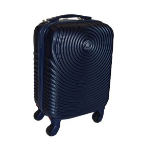    Leonardo Da Vinci tmavomodrý, tvrdostenný kabínový kufor 40 cm