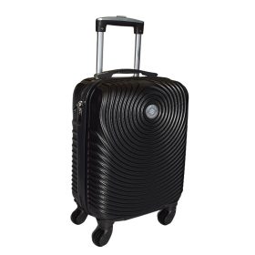    Kabínový kufor Leonardo Da Vinci tmavosivý tvrdostenný 40 cm