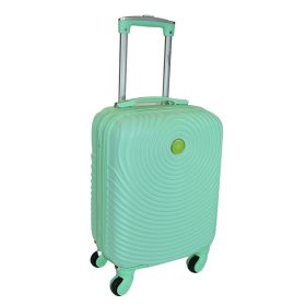    Kabínový kufor Leonardo Da Vinci mentolovej farby s tvrdými stenami 40 cm