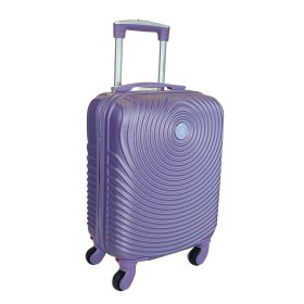    Leonardo Da Vinci fialový tvrdostenný kabínový kufor 40 cm