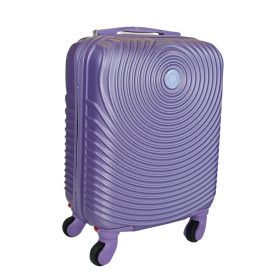    Leonardo Da Vinci fialový tvrdostenný kabínový kufor 40 cm