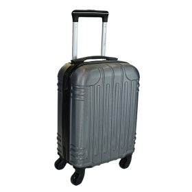    Kabínový kufor Leonardo Da Vinci tmavosivý tvrdostenný 40 cm