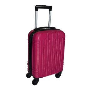    Kabínový kufor Leonardo Da Vinci purpurový tvrdostenný 40 cm