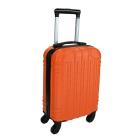    Kabínový kufor Leonardo Da Vinci oranžový tvrdostenný 40 cm