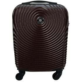    Kabínový kufor Leonardo Da Vinci tmavosivý tvrdostenný 40 cm