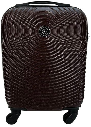  Kabínový kufor Leonardo Da Vinci tmavosivý tvrdostenný 40 cm