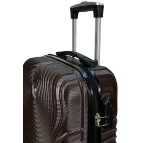    Kabínový kufor Leonardo Da Vinci tmavosivý tvrdostenný 40 cm