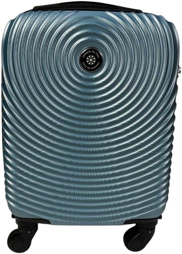  Kabínový kufor Leonardo Da Vinci tmavosivý tvrdostenný 40 cm