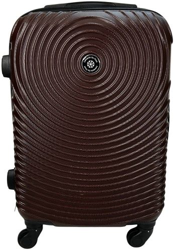  Kabínový kufor Leonardo Da Vinci zlatej farby, tvrdostenný kabínový kufor 50 cm