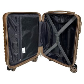    Kabínový kufor Leonardo Da Vinci tmavosivý tvrdostenný 40 cm