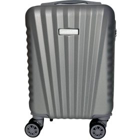    Kabínový kufor Leonardo Da Vinci tmavosivý tvrdostenný 40 cm