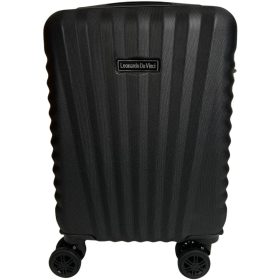    Kabínový kufor Leonardo Da Vinci tmavosivý tvrdostenný 40 cm
