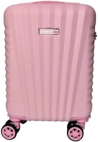  Kabínový kufor Leonardo Da Vinci tmavosivý tvrdostenný 40 cm