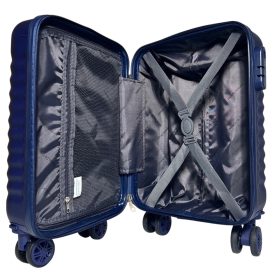    Kabínový kufor Leonardo Da Vinci tmavosivý tvrdostenný 40 cm