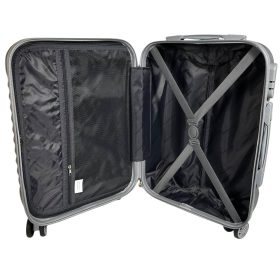    Leonardo Da Vinci čierny, tvrdostenný kabínový kufor 50 cm