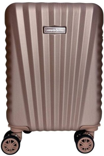  Leonardo Da Vinci čierny, tvrdostenný kabínový kufor 50 cm