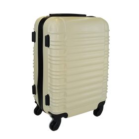    Kabínový kufor Leonardo Da Vinci béžový tvrdostenný 50 cm