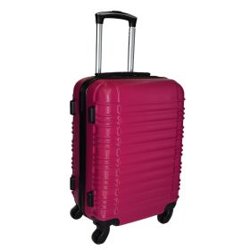    Kabínový kufor Leonardo Da Vinci purpurový tvrdostenný 50 cm