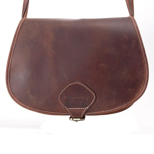  Dámska kožená stredná kabelka cez rameno Monarchy Zoe 28 x 22 cm.